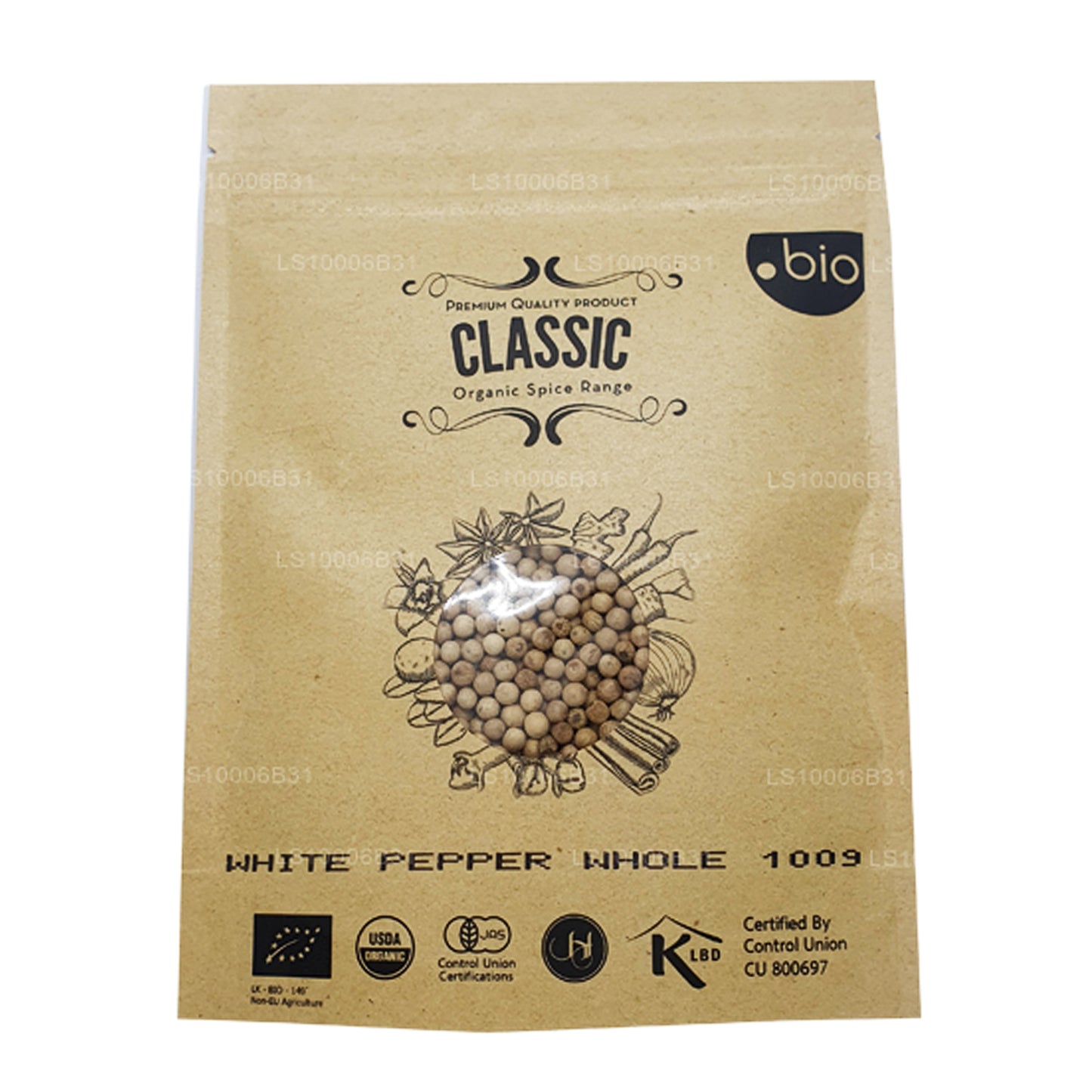 Lakpura Organic White Pepper Whole