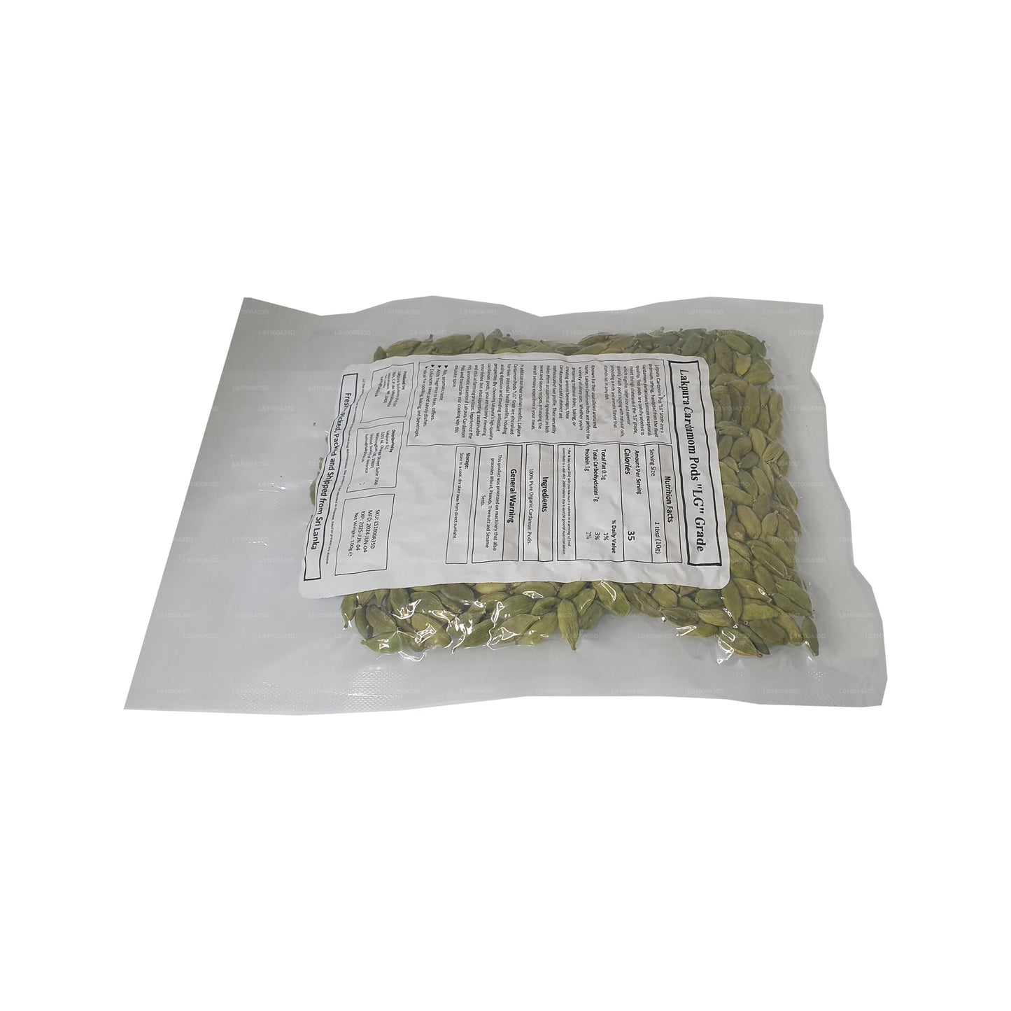 Lakpura Cardamom Pods "LG" Grade (100g)