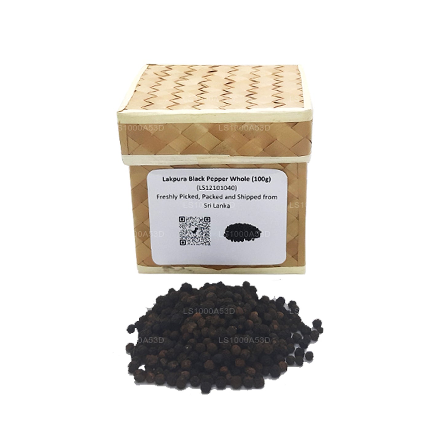 Lakpura Black Pepper Whole (100g) Box