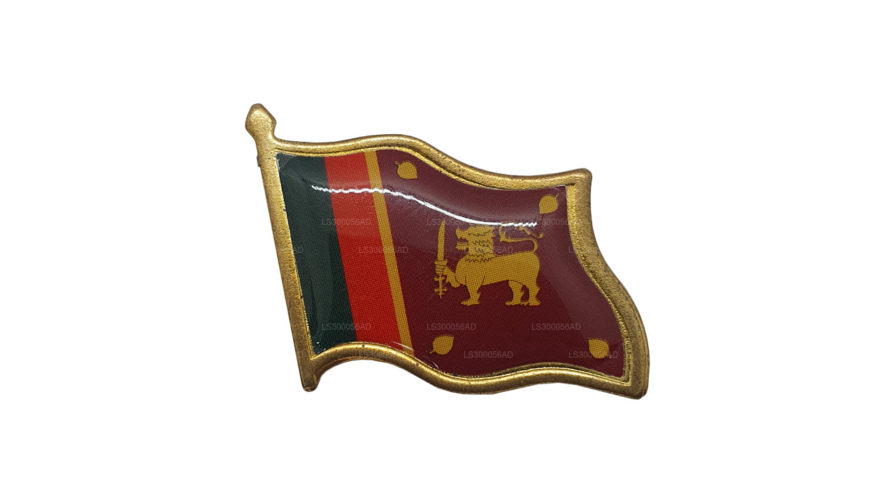 Sri Lankan National Flag Lapel Pin (Design C)