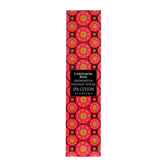 Spa Ceylon Cardamom Rose Aromaveda 30 Incense Sticks
