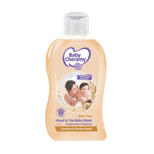 Baby Cheramy Milk And Oats Head to Toe Baby Wash (100ml)