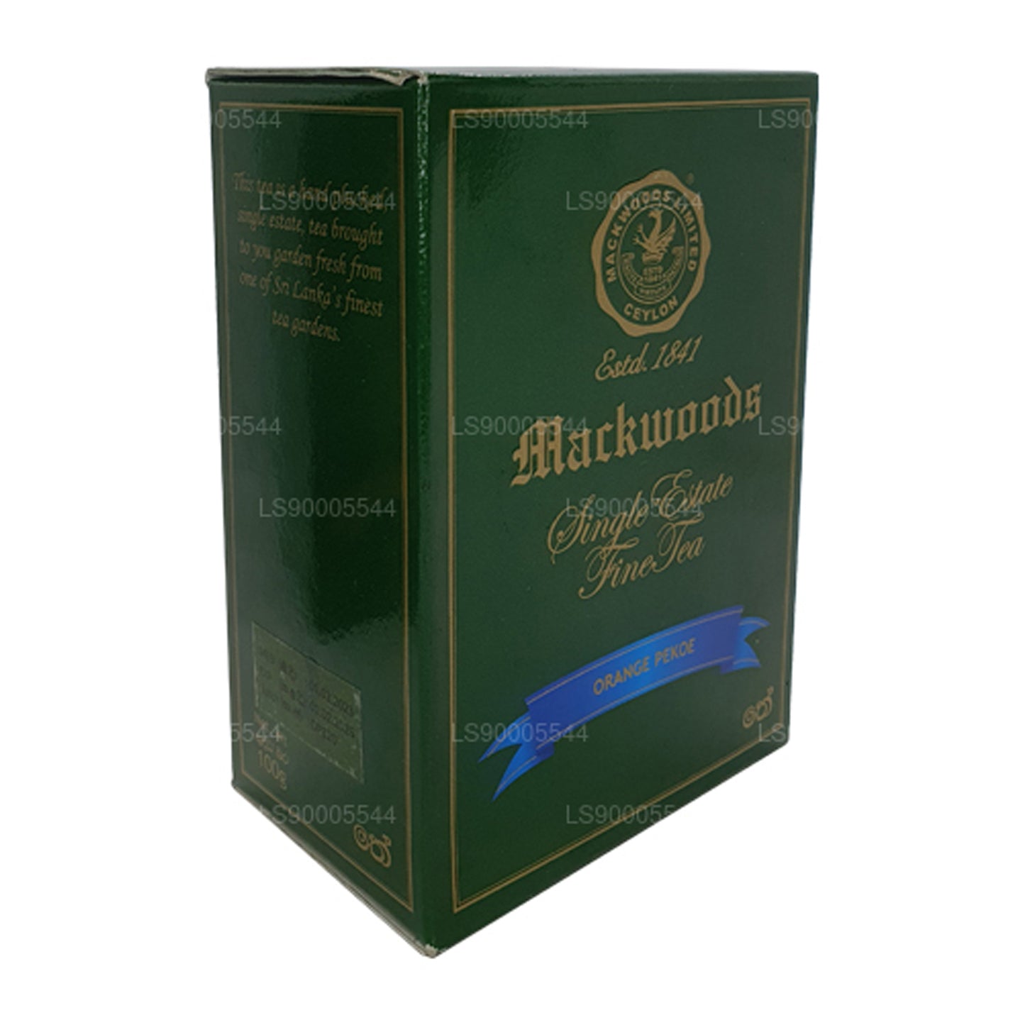 Mackwoods Single Estate, Loose Leaf, Orange Pekoe (Op) In A Carton (100g)