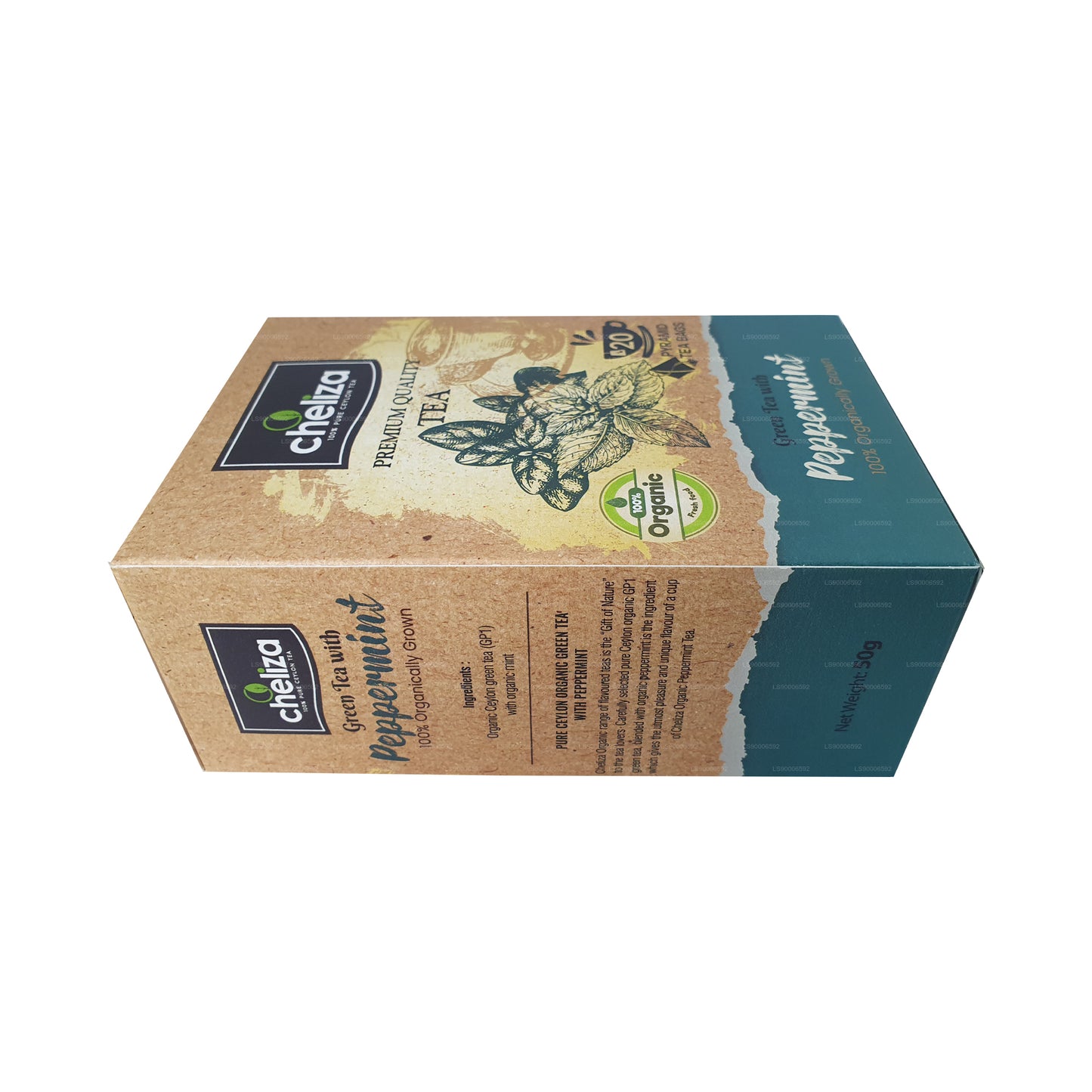 Cheliza Black Tea with Peppermint (50g) 20 Tea Bags