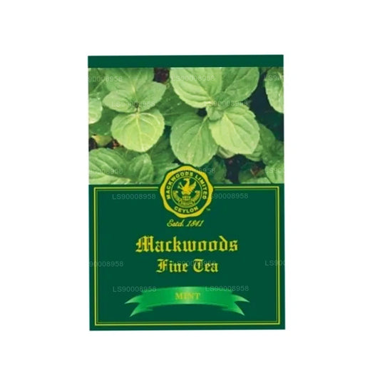 Mackwoods Mint Flavoured Ceylon Black tea (50g) 25 Count Tea Bags