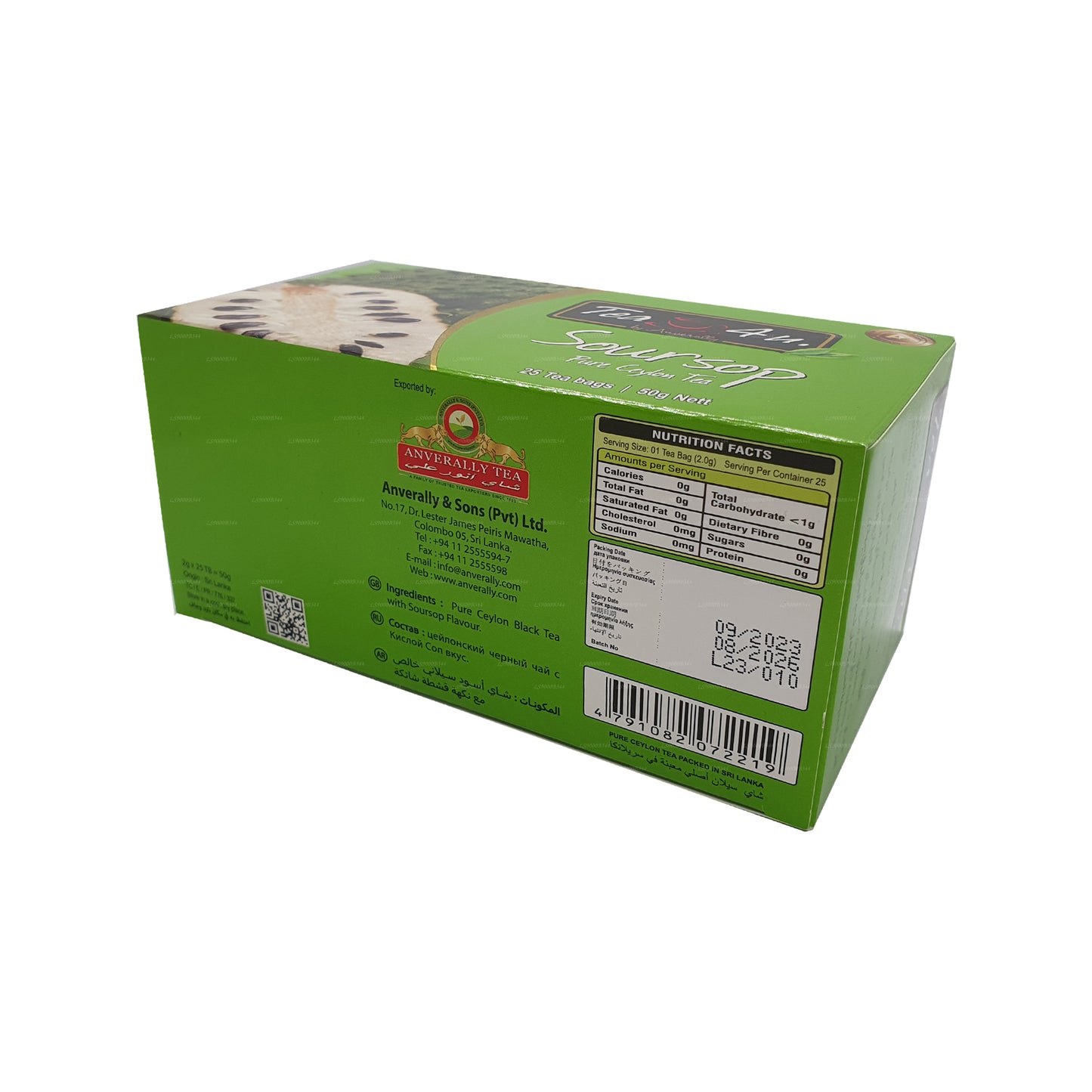 Tea4U Black Tea with Soursop (50g) 25 Tea Bags