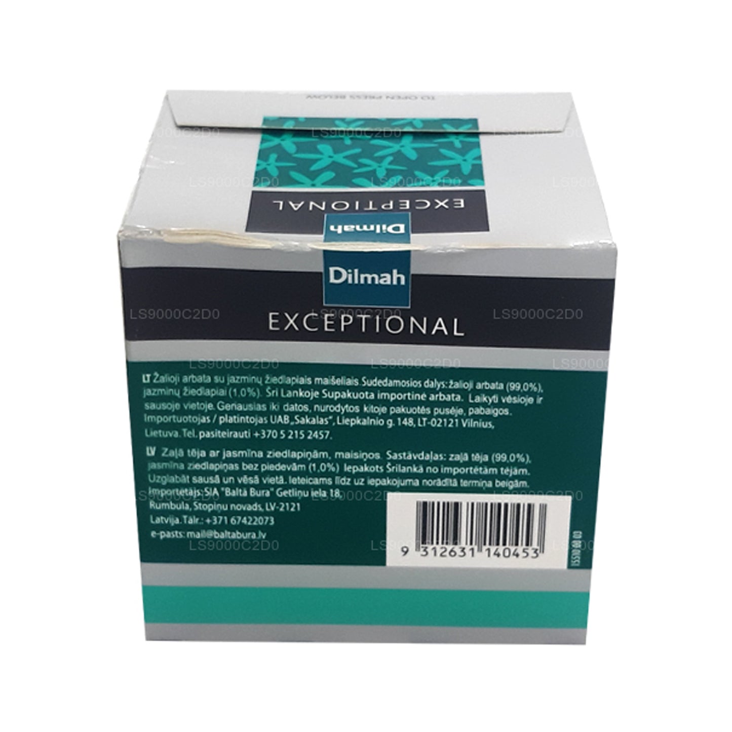 Dilmah Exceptional Fragrant Jasmine Green Tea (40g) 20 Tea Bags