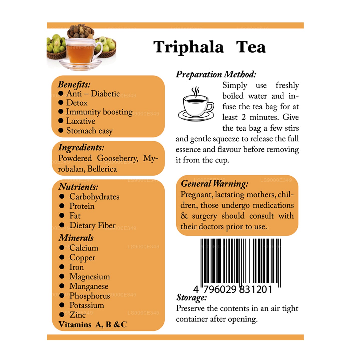 Lifetone Triphala Tea (40g)