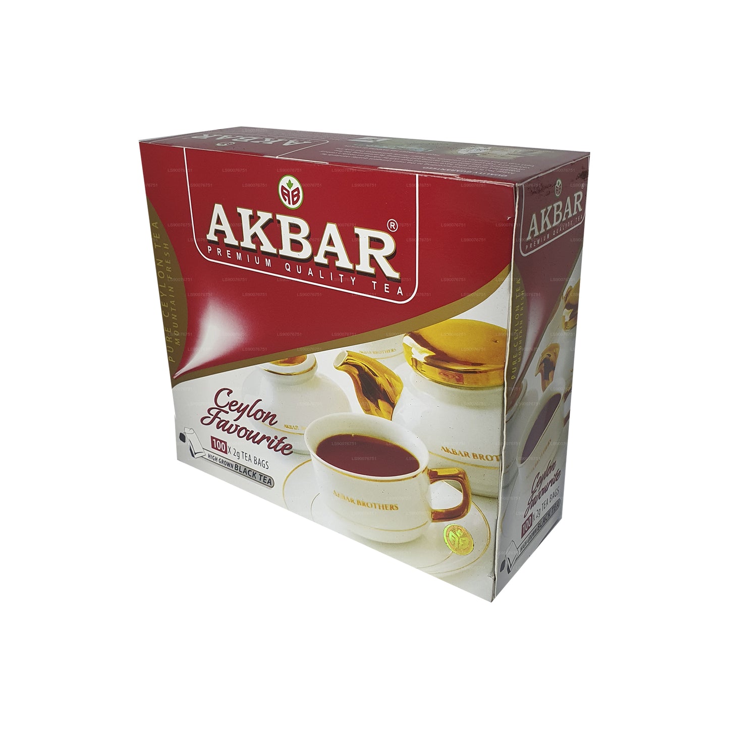 Akbar Ceylon Premium Pure Black Tea (200g) 100 Tea Bags