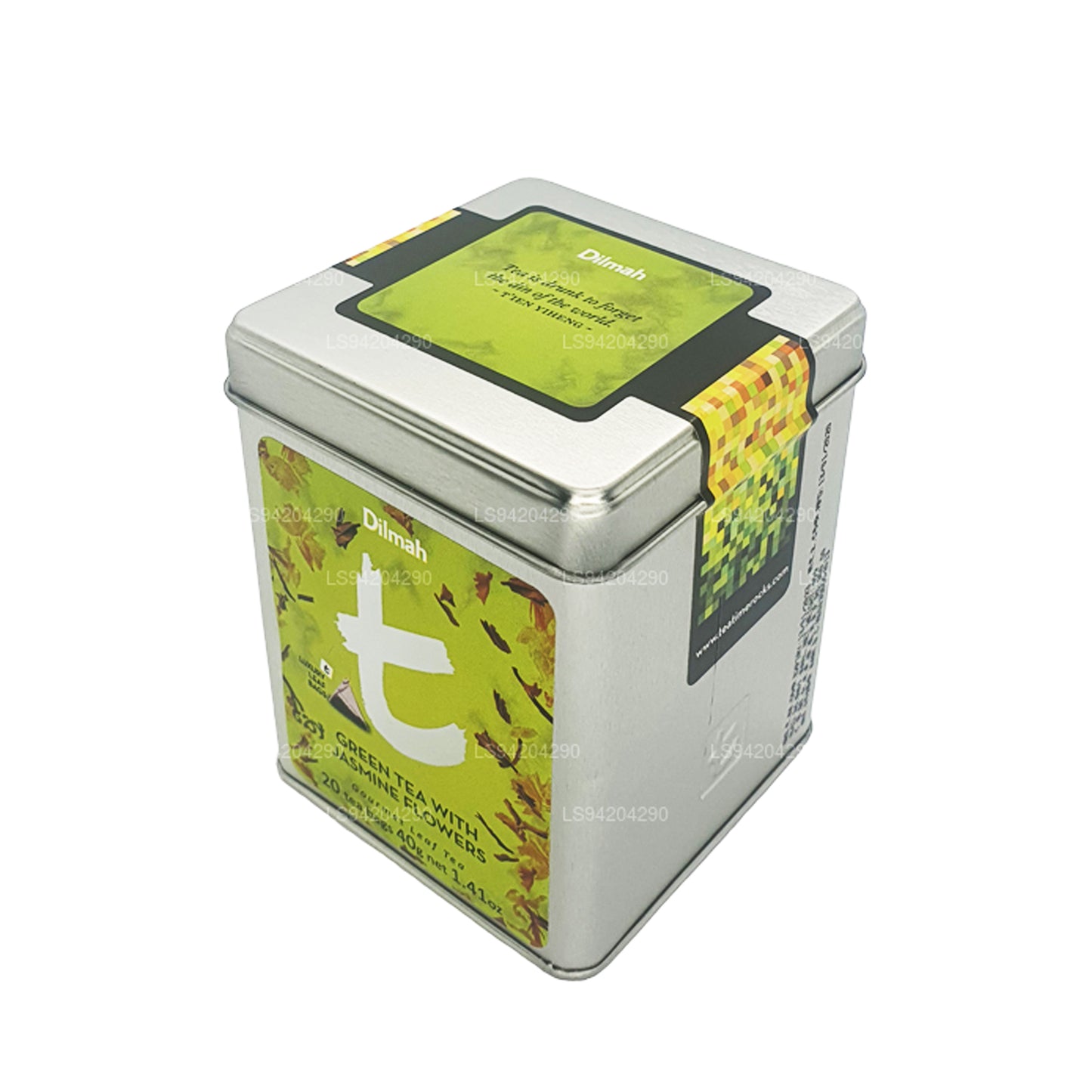 Dilmah t-Series Greem Tea with Jasmine Flowers (40g) 20 Tea Bags