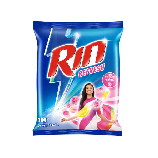 Rin Refresh Lemon & Rose Detergent Powder (1kg)