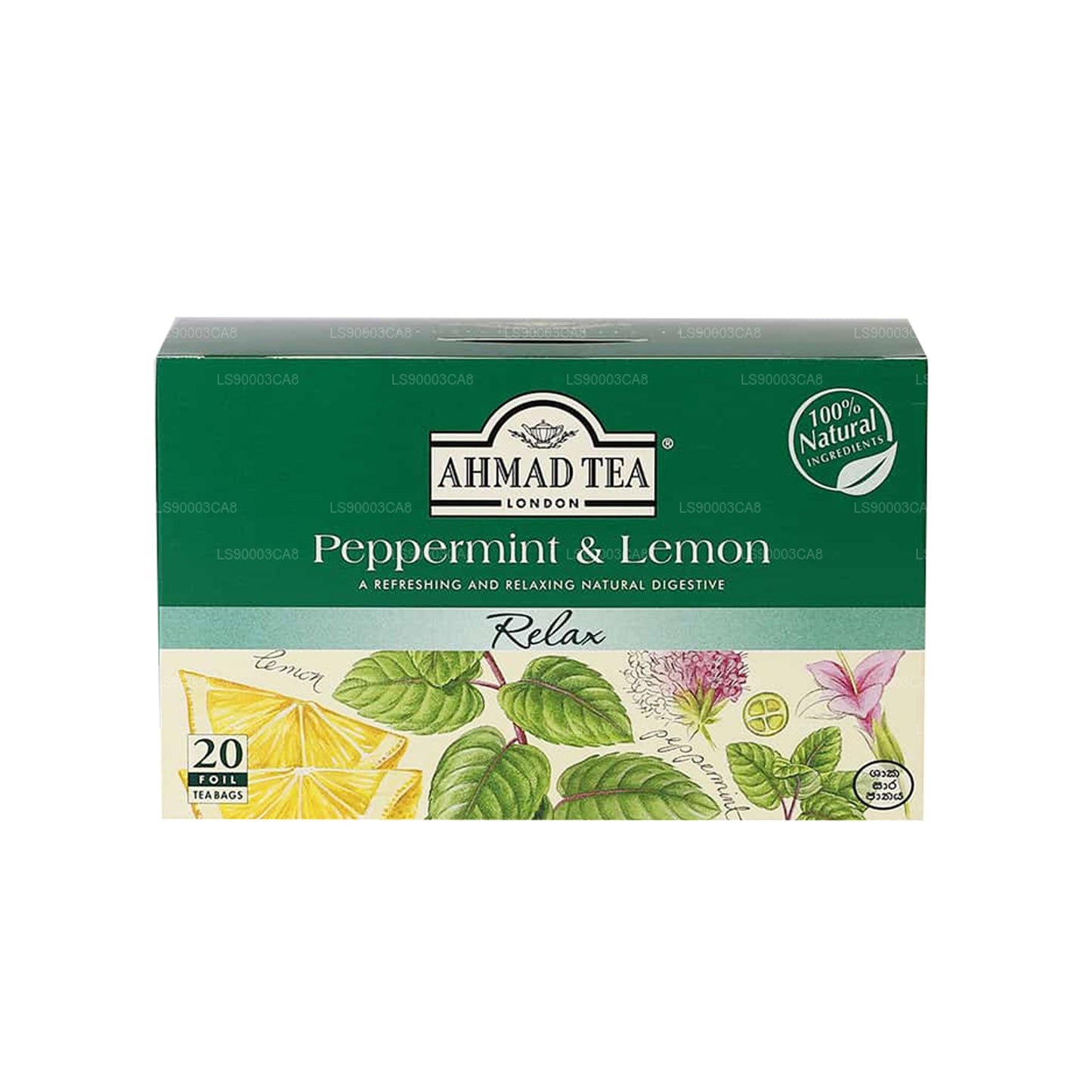 Ahmad Tea Peppermint & Lemon (30g) 20 Foil Tea Bags