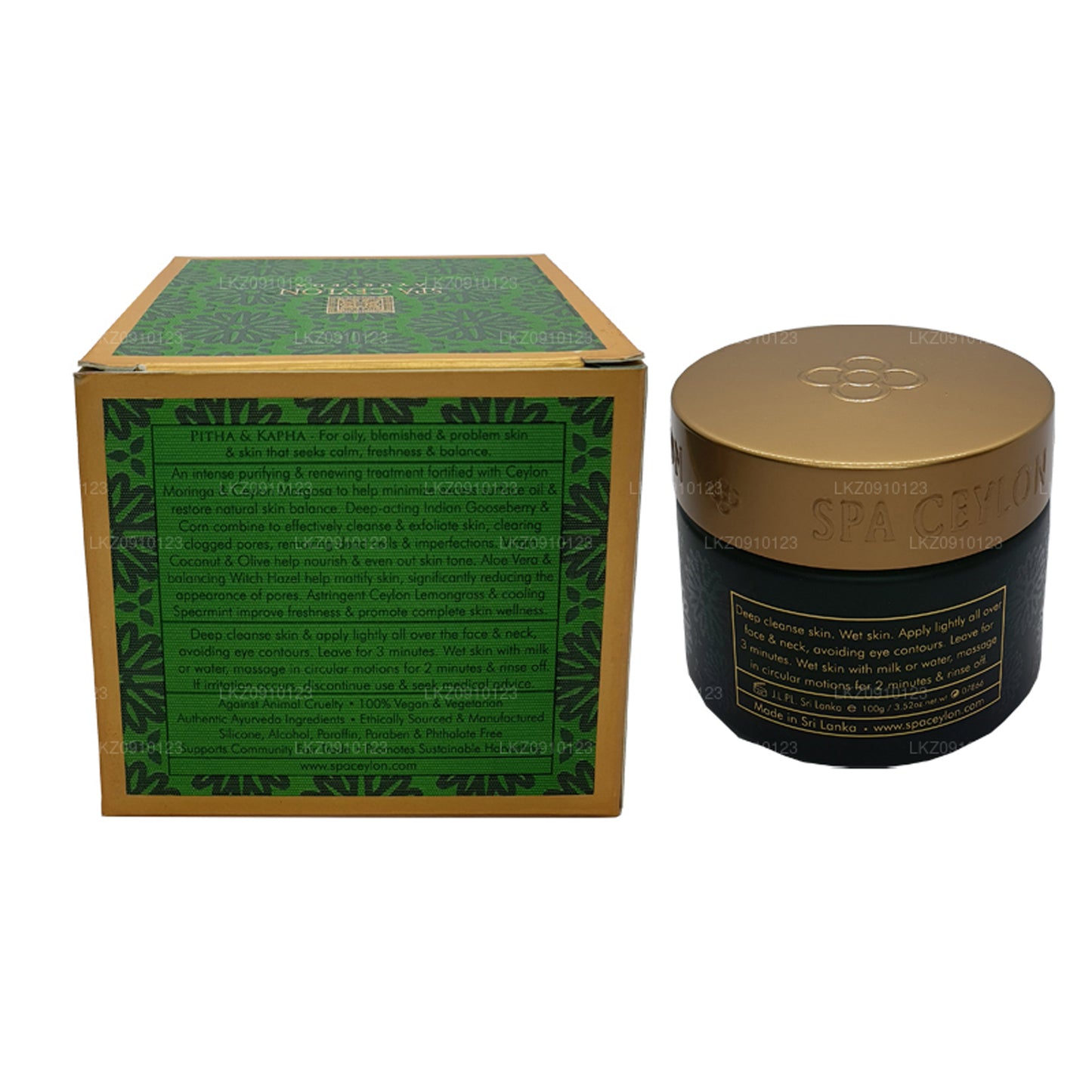 Spa Ceylon Skin Balance Moringa and Neem Clarifying Clay Facial Exfoliator (100g)