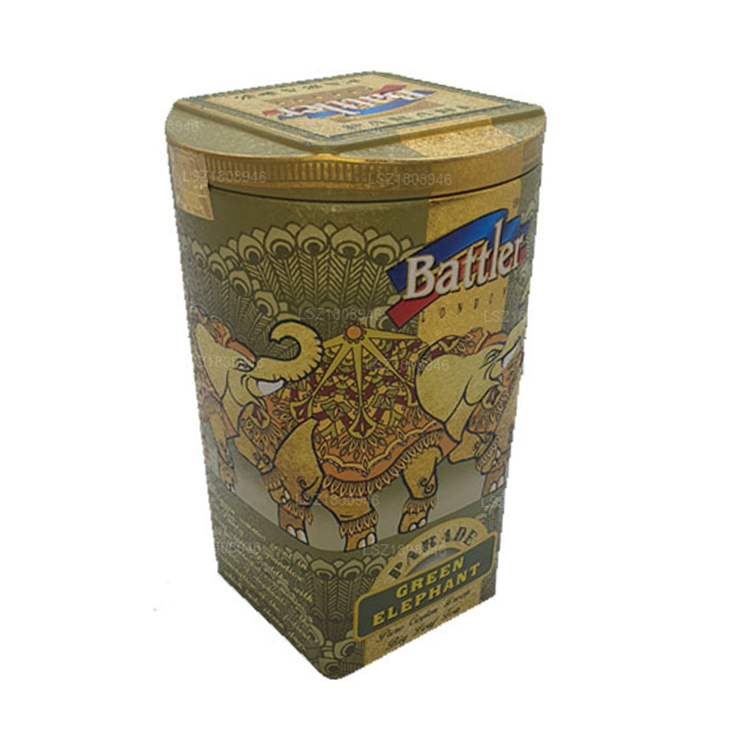 Battler Parade Green Elephant (100g) Tin Caddy