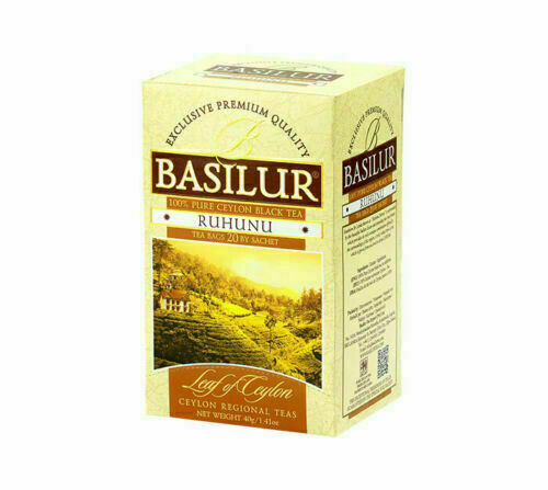 BASILUR LEAF OF CEYLON - TEA BAG - FLBT - FOIL ENV - RUHUNU - 2g X 20 EN X 12 (40g)