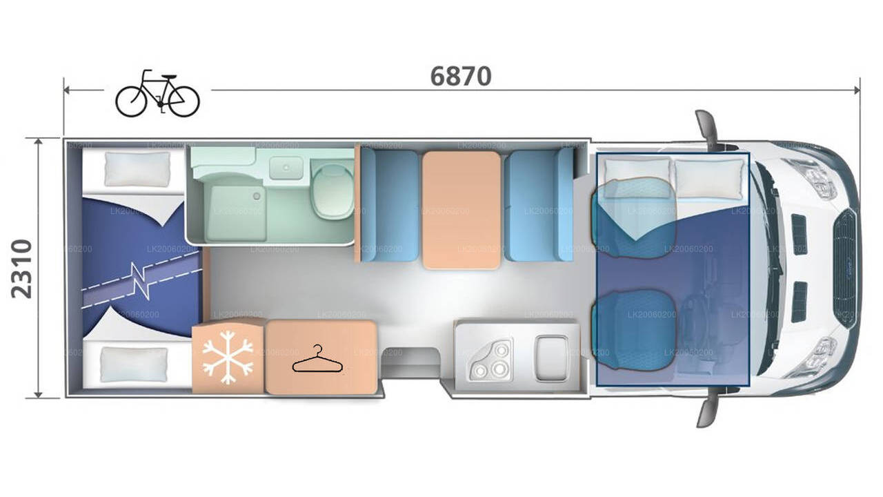 Chauffeur Driven Motorhome Rental (Hobby Siesta A70 GM)