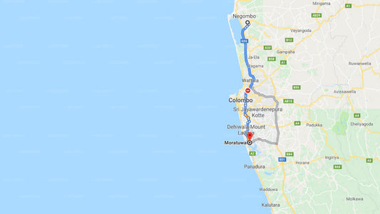 Colombo Airport (CMB) to Moratuwa City Private Transfer