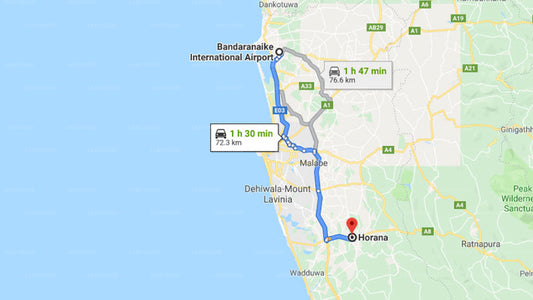 Colombo Airport (CMB) to Horana City Private Transfer
