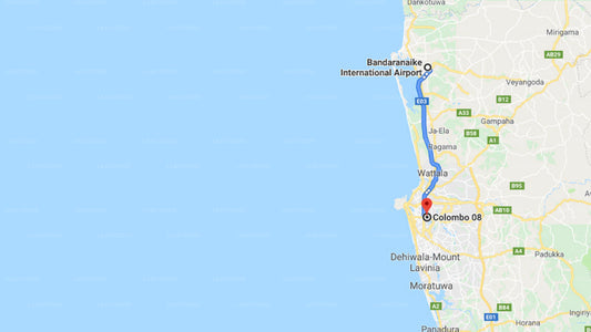 Colombo Airport (CMB) to Borella City Private Transfer