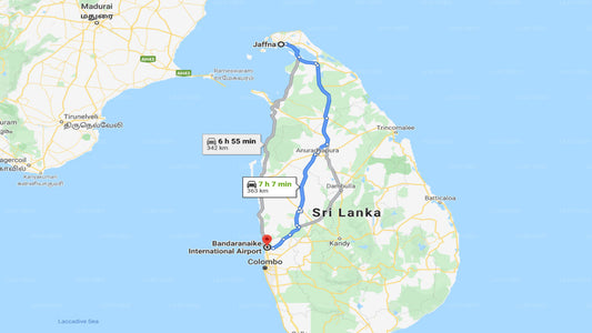 Colombo Airport (CMB) to Periyamulla City Private Transfer