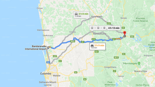 Transfer between Colombo Airport (CMB) and Fern Leaf Holiday Inn, Kandy