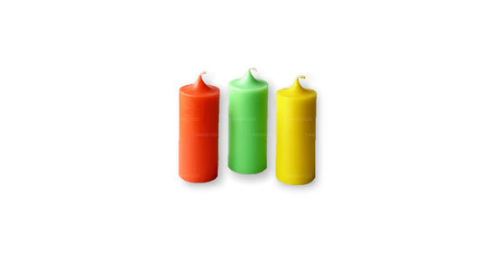 Siddhalepa Scented Pillar Candle (Pack of 3 candles)