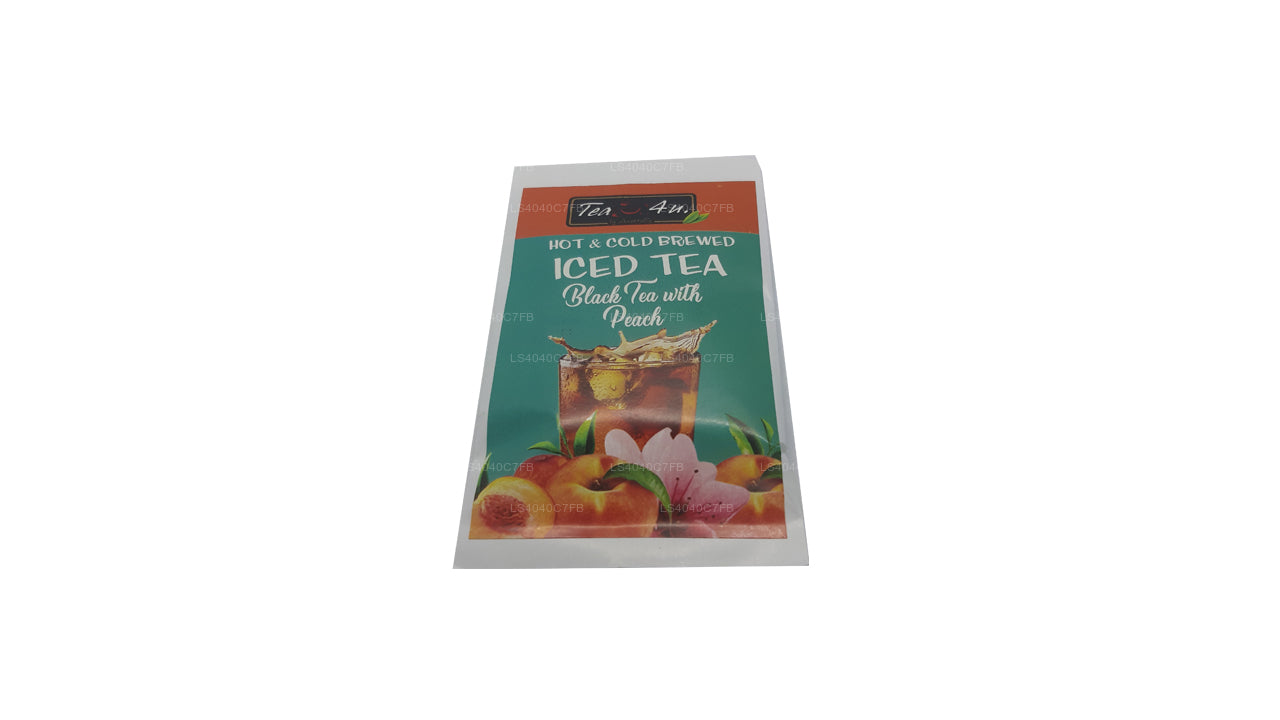 Tea4U Iced Black Tea with Peach 10 Tea Bags (120g)