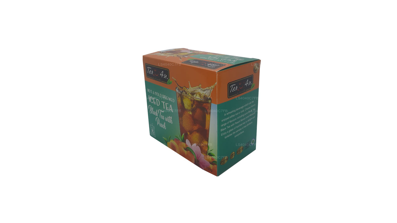 Tea4U Iced Black Tea with Peach 10 Tea Bags (120g)