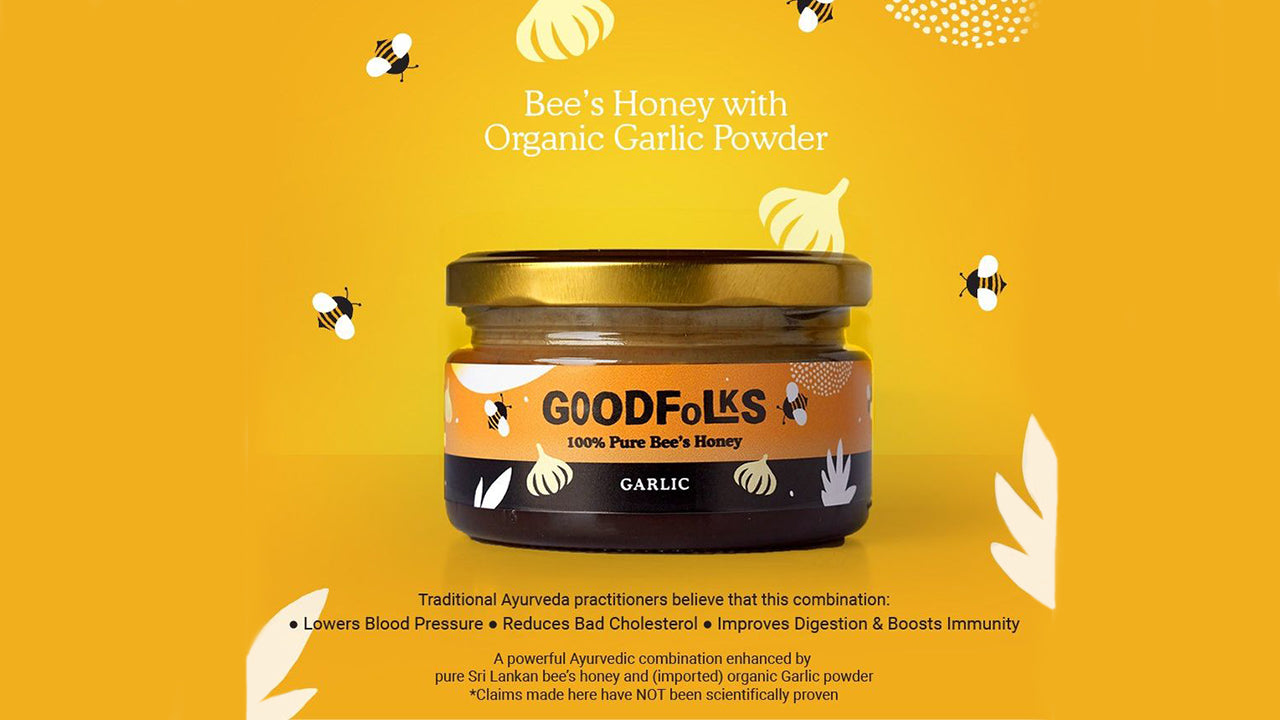 Goodfolks Sri Lankan Bee Honey with Garlic (250g)