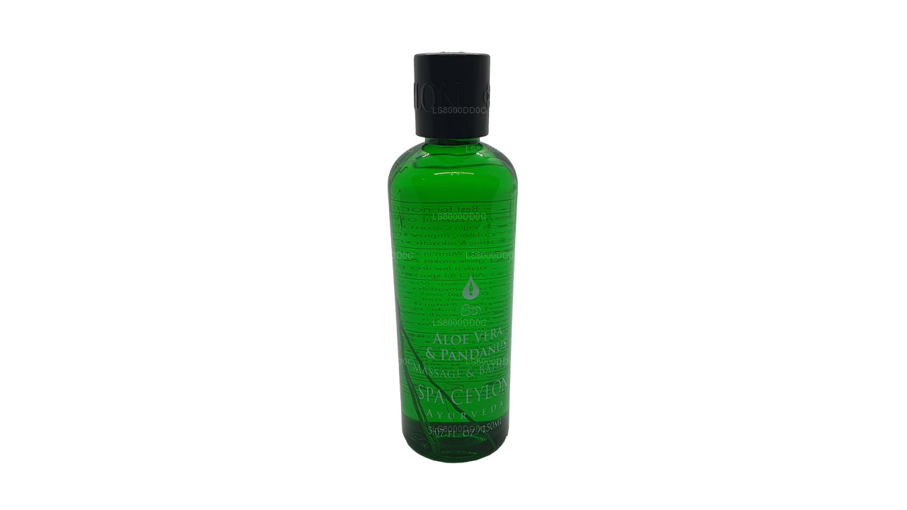 Spa Ceylon Aloe Vera Pandanus Massage and Bath Oil (100ml)