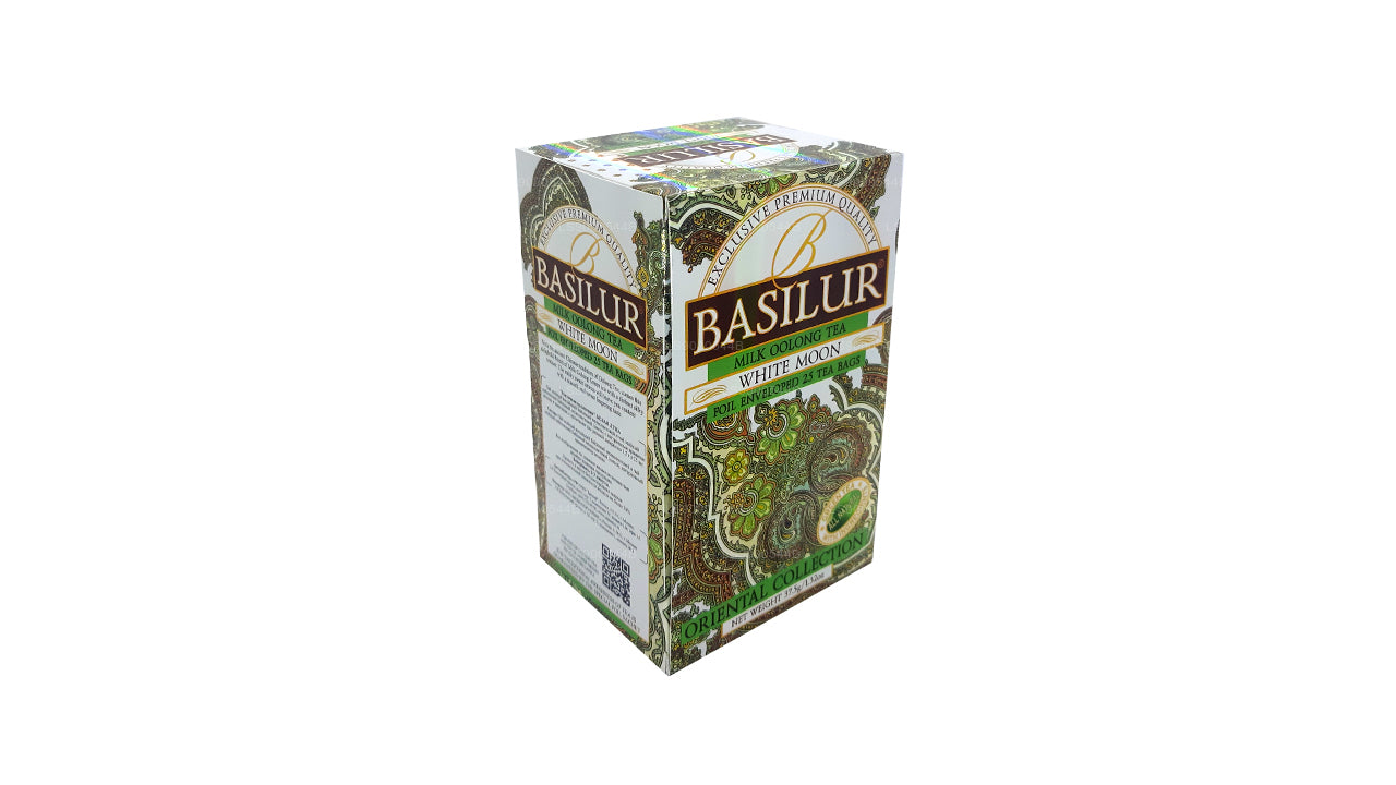 Basilur 'White Moon" Milk Oolong Tea (37.5g) Foil Enveloped 25 Tea Bags