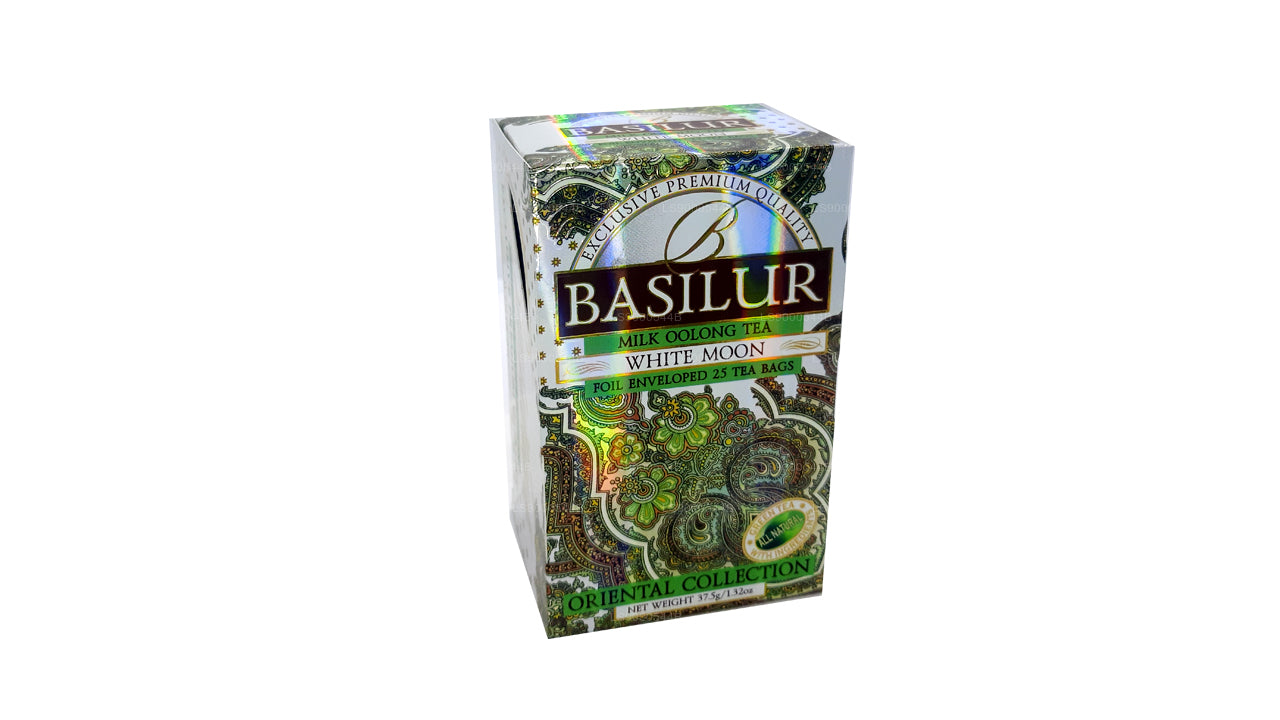 Basilur 'White Moon" Milk Oolong Tea (37.5g) Foil Enveloped 25 Tea Bags