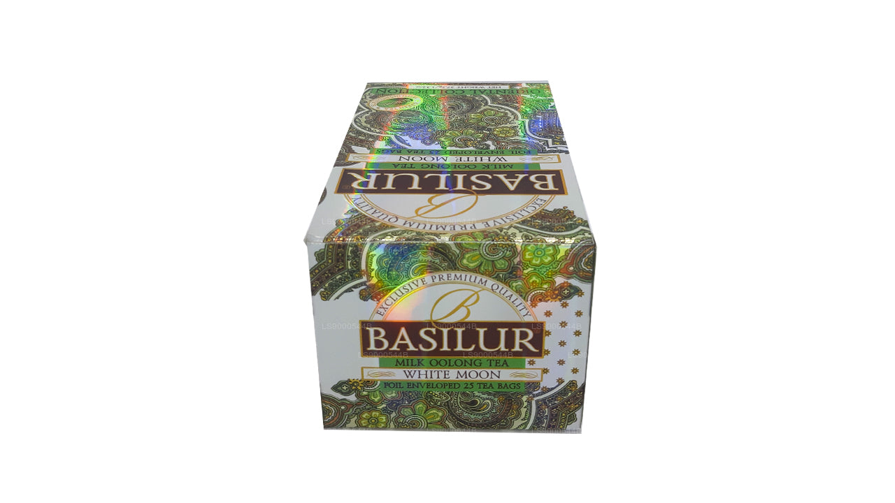 Basilur 'White Moon" Milk Oolong Tea (37.5g) Foil Enveloped 25 Tea Bags