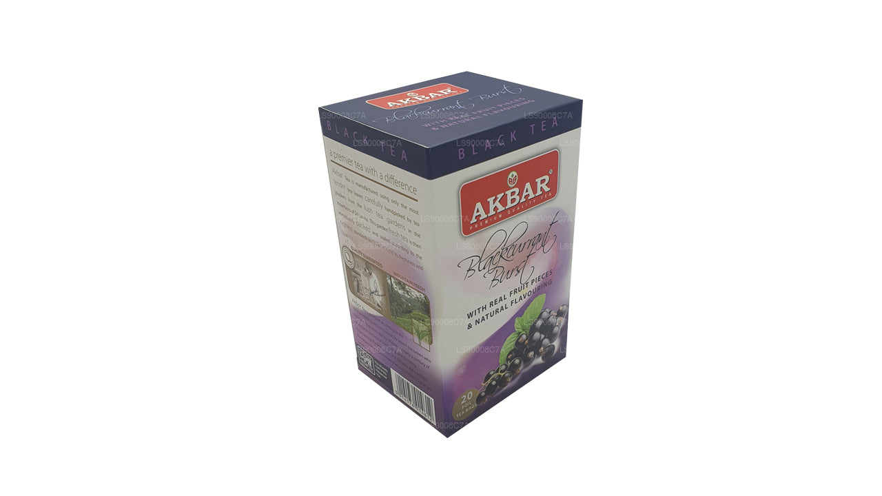 Akbar Blackcurrant Burst (40g) 20 Foil Tea Bags