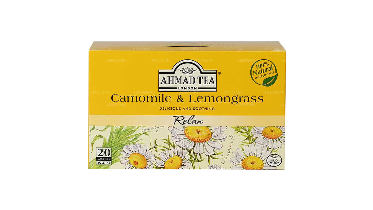 Ahmad Tea Chamomile And Lemongrass 20 Foil Tea Bags (30g)