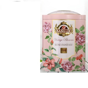 BASILUR – GIFT – VINTAGE BLOSSOMS - TIN- FLGT - LT - ROSE FANTASY (100g)