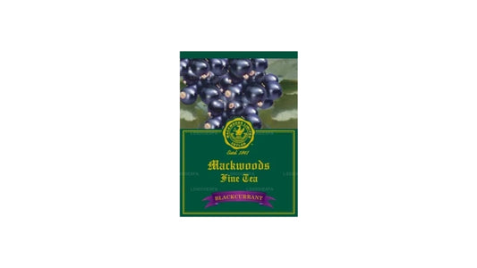 Mackwoods Blackcurrant Flavoured Single Estate Black Tea 25 Enveloped Tea Bags (50g)