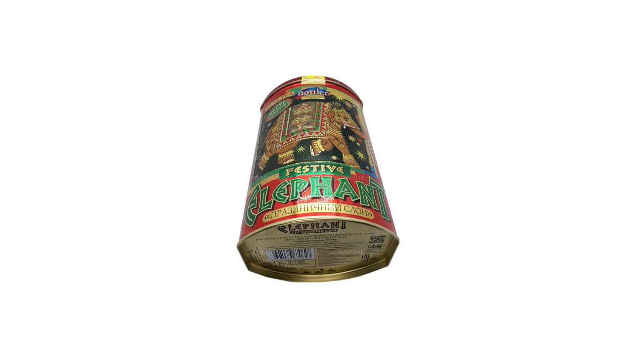 Battler Festive Elephant Fruit Cocktail Tin Caddy (100g)