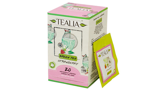 Tealia Strawberry - 20 Pyramid Envelope Sachets (40g)