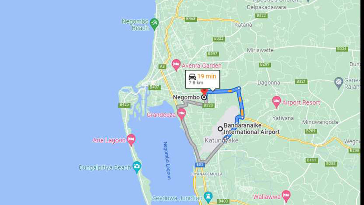 Negombo City to Colombo Airport (CMB) Private Transfer